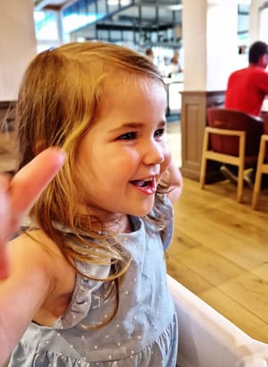 Bubs at Dinner 🍽️