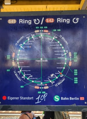 "With such simple, easy to read diagrams, even tourists should be able to understand the Berlin tram system!"